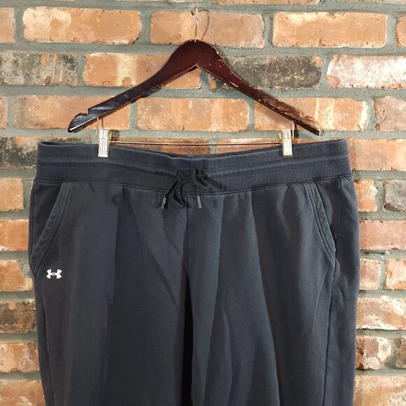 Under Armour Rival Loose Fit Cropped Fleece Jogger Sweatpants Workout Women's 2X - Picture 3 of 6